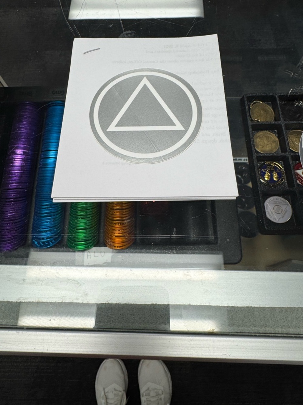 Round Triangle Logo Decal Sticker - multiple colors - Picture 8 of 8